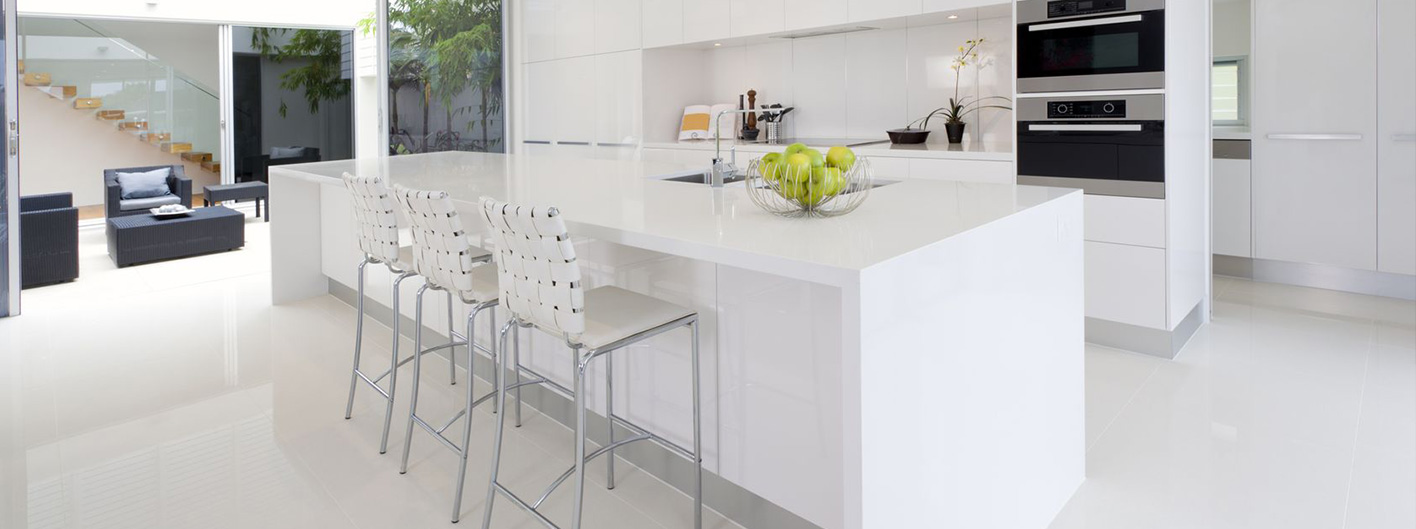 Quartz Kitchen Countertops White